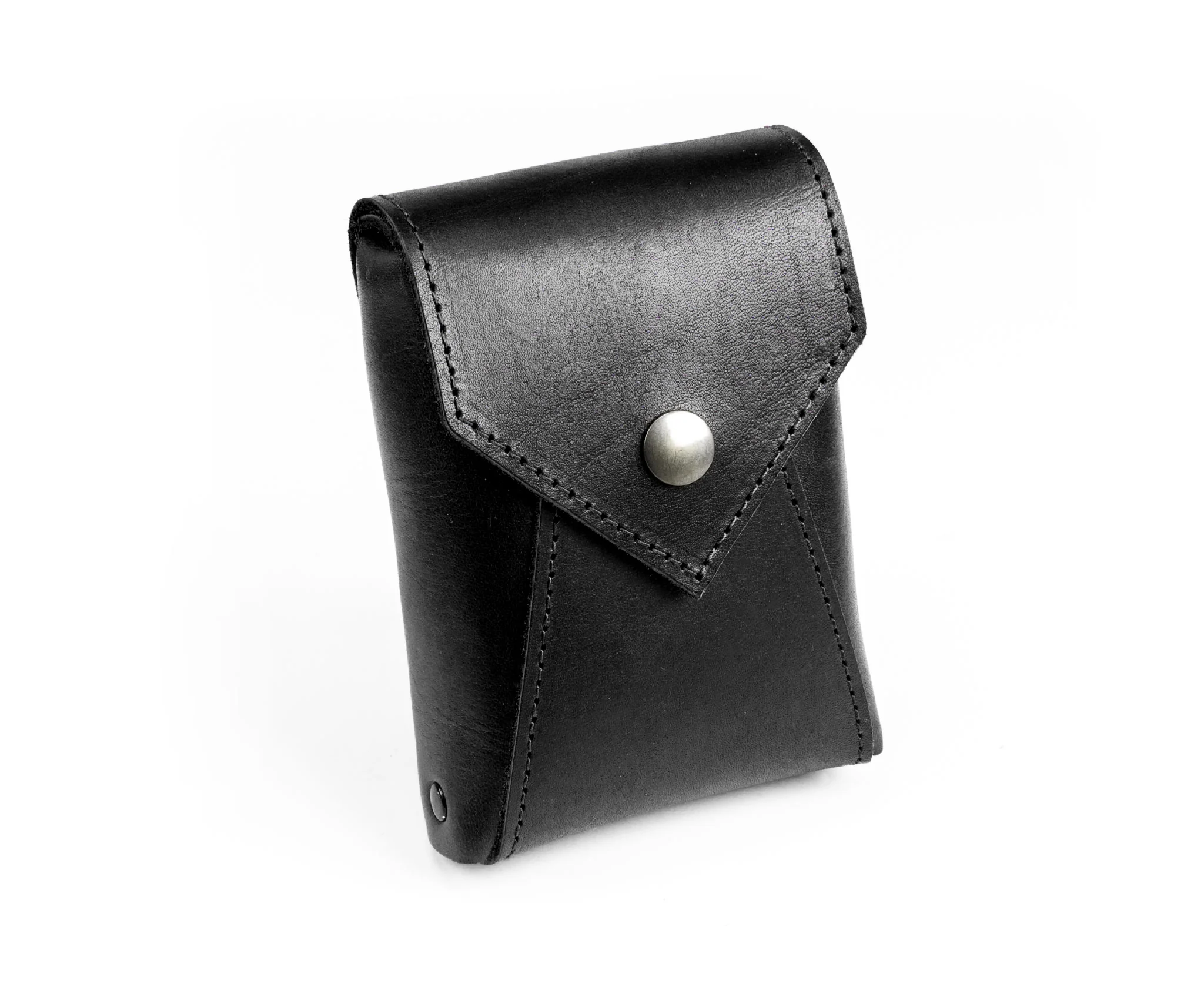 Double Belt Leather Pouch - Image 3