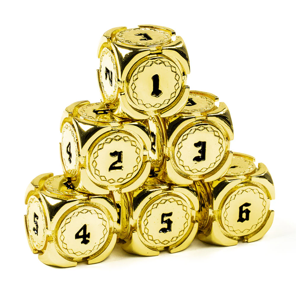 Fantasy Metal 16mm D6 Dice (6 Pack) - Image 3