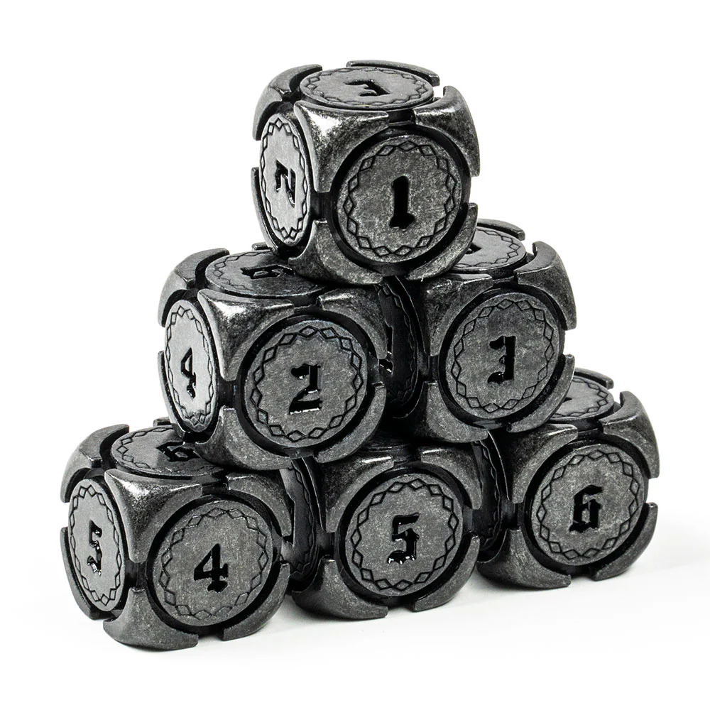 Fantasy Metal 16mm D6 Dice (6 Pack) - Image 5