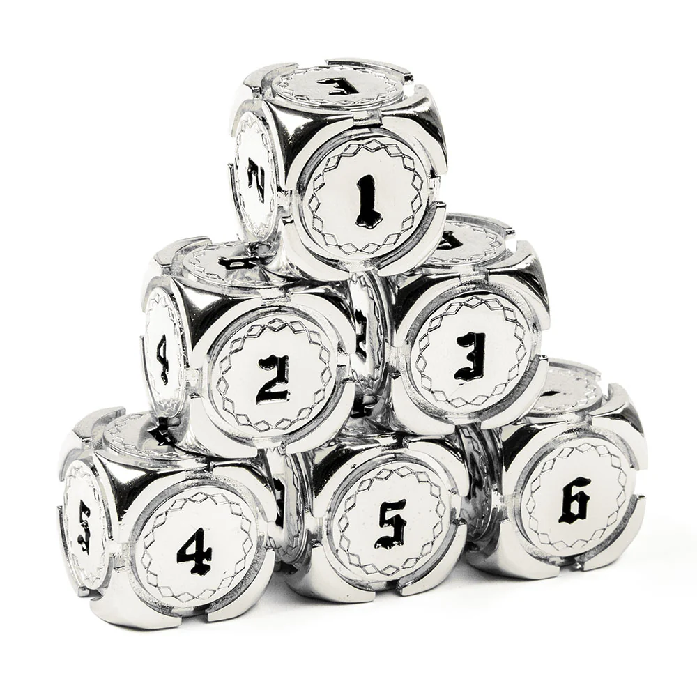Fantasy Metal 16mm D6 Dice (6 Pack) - Image 6