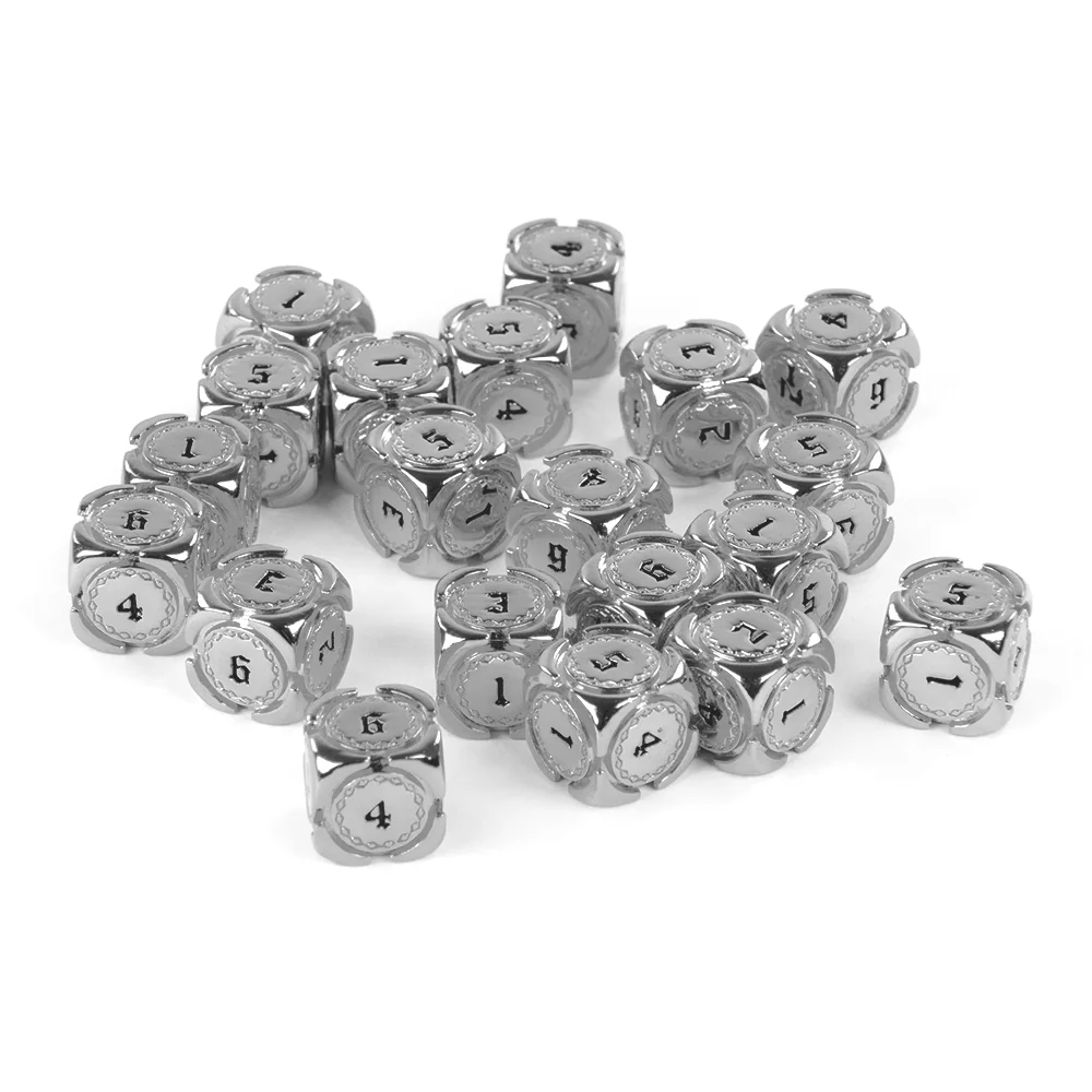 Fantasy Metal 12mm D6 Dice (10 Pack) - Image 6