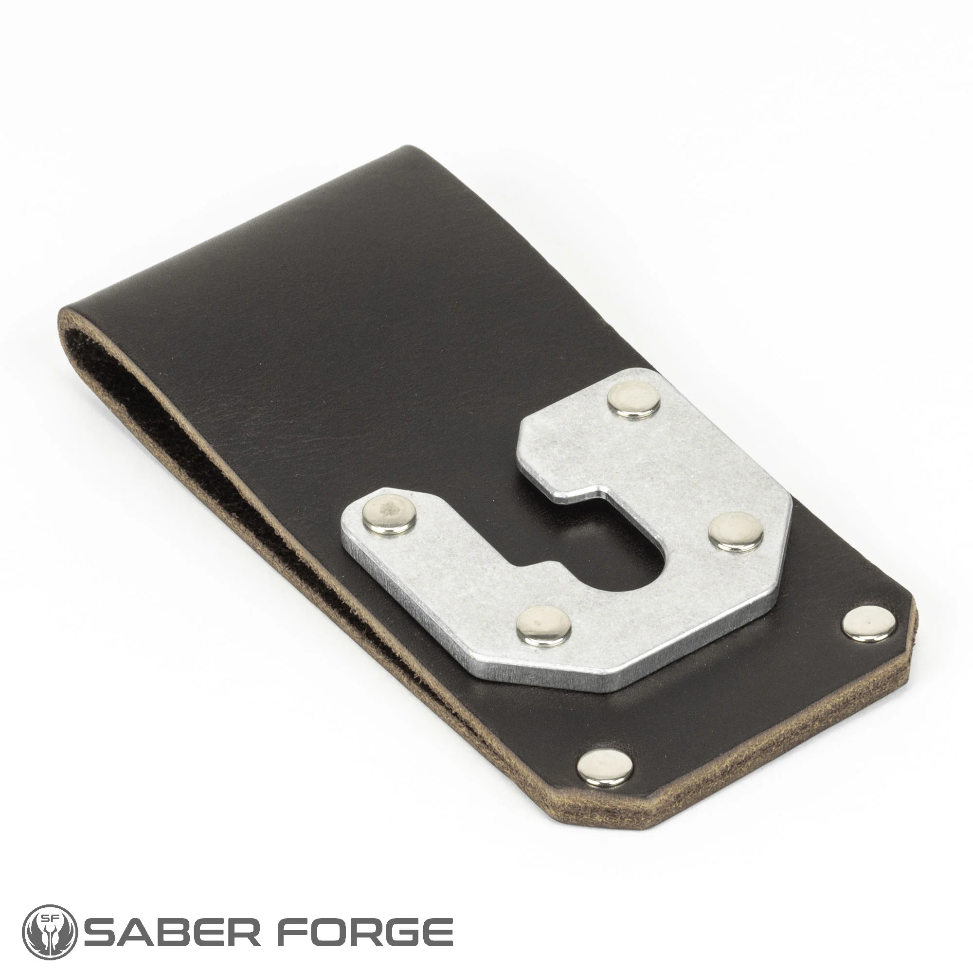 Leather Saber Double Belt Clip