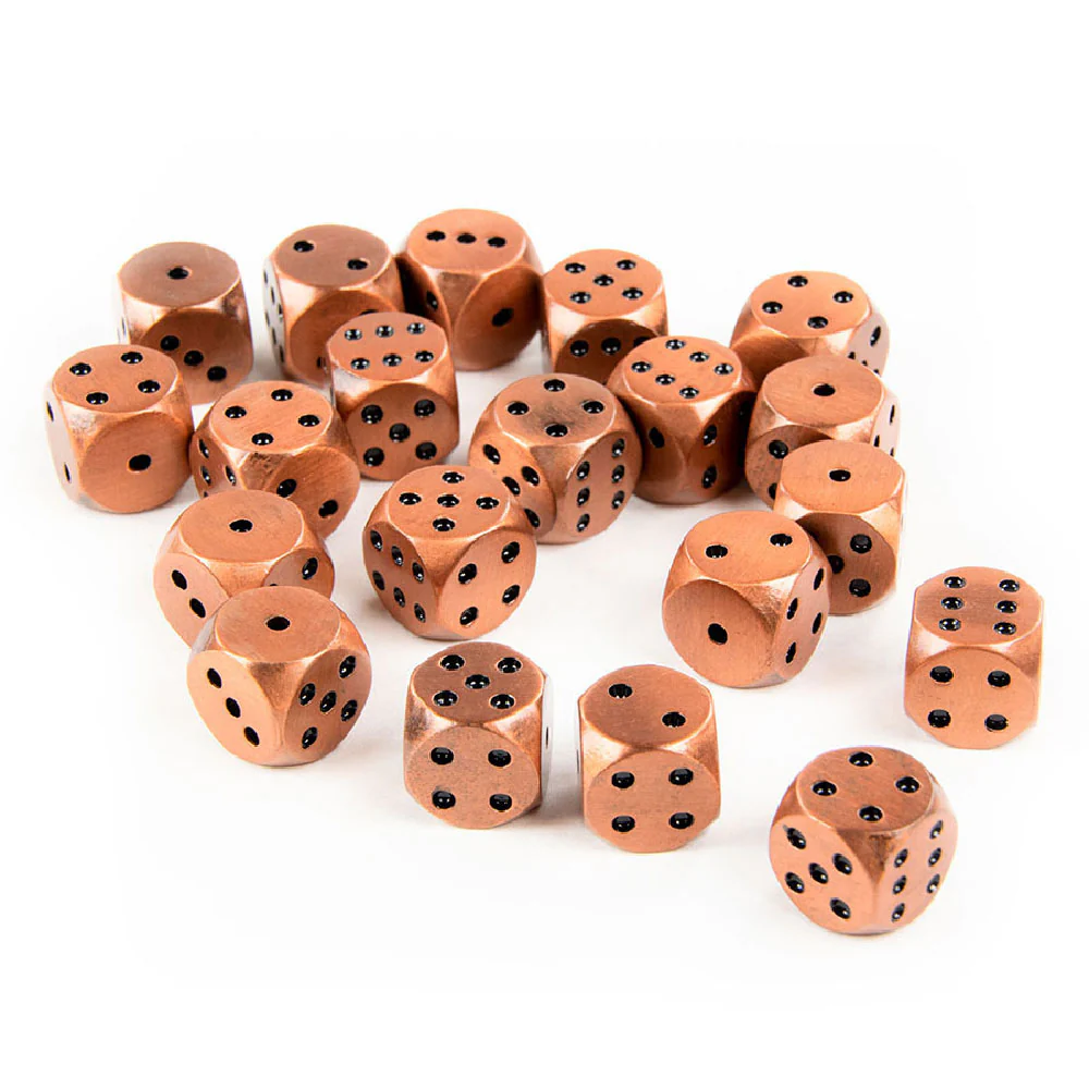 Rounded Metal 12mm D6 Dice (10 Pack) - Image 3