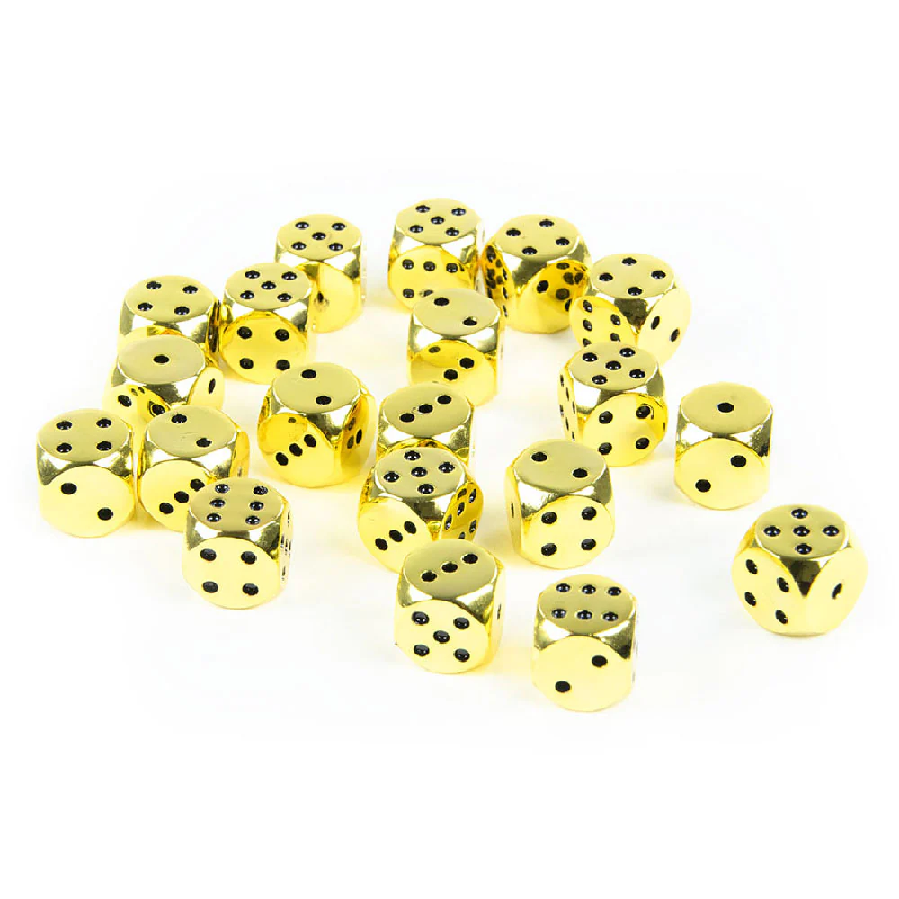 Rounded Metal 12mm D6 Dice (10 Pack) - Image 4