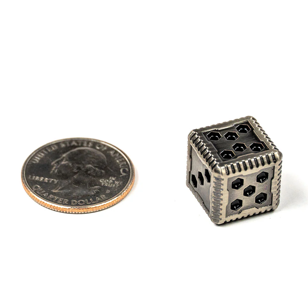 Sci-Fi Hex Metal 16mm D6 Dice (6 Pack) - Image 8