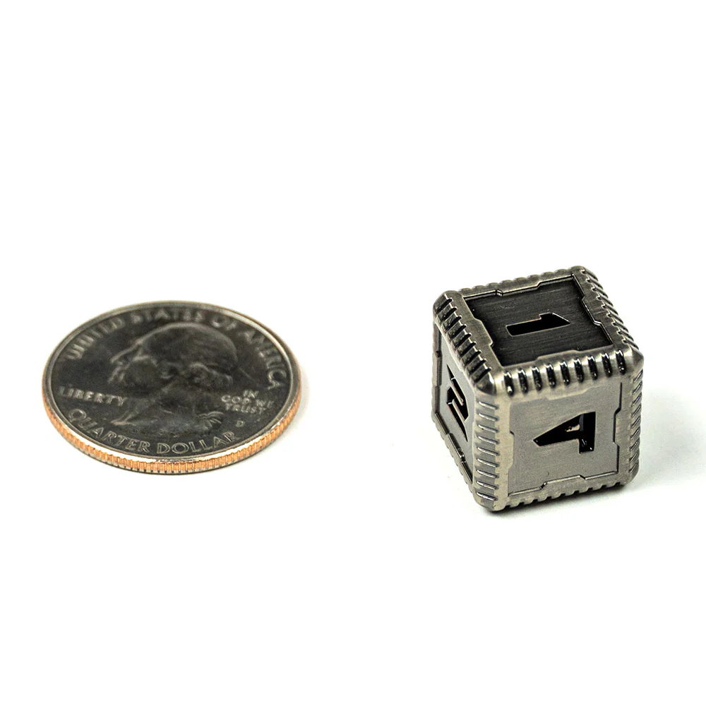 Sci-Fi Number Metal 16mm D6 Dice (6 Pack) - Image 8
