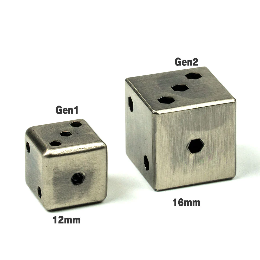 Square Metal 16mm D6 Dice (6 Pack) - Image 7