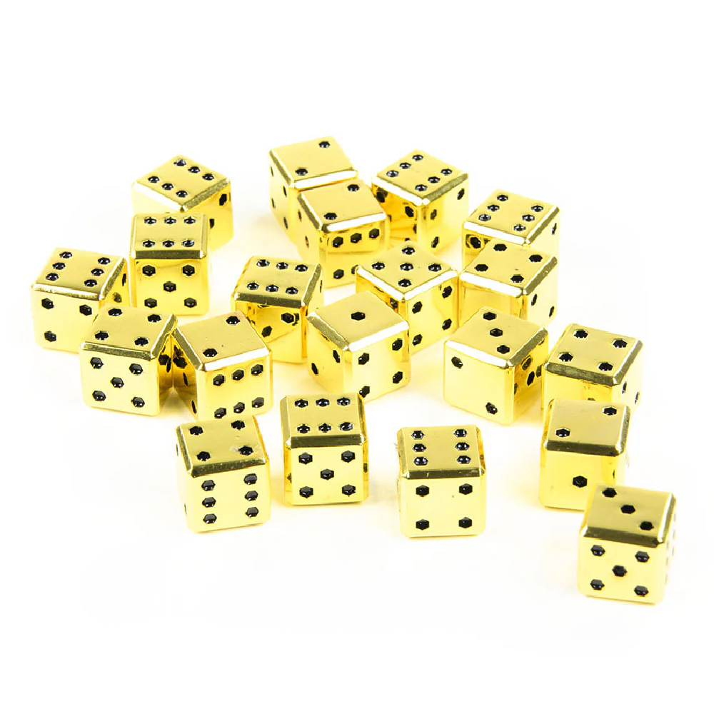 Square Metal 12mm D6 Dice (10 Pack) - Image 4